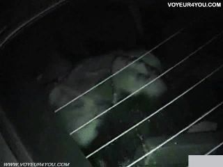 Autositz in der Nacht verdammt